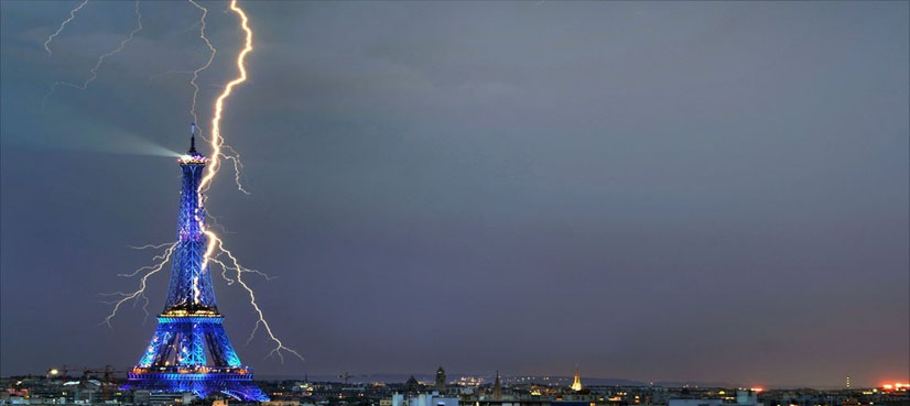 Children hurt as lightning strikes Paris park, German football pitch