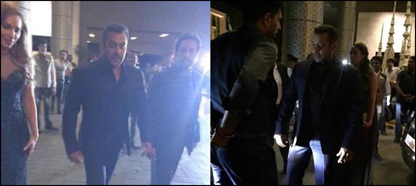 Salman makes grand entry to Preity's wedding reception with girlfriend