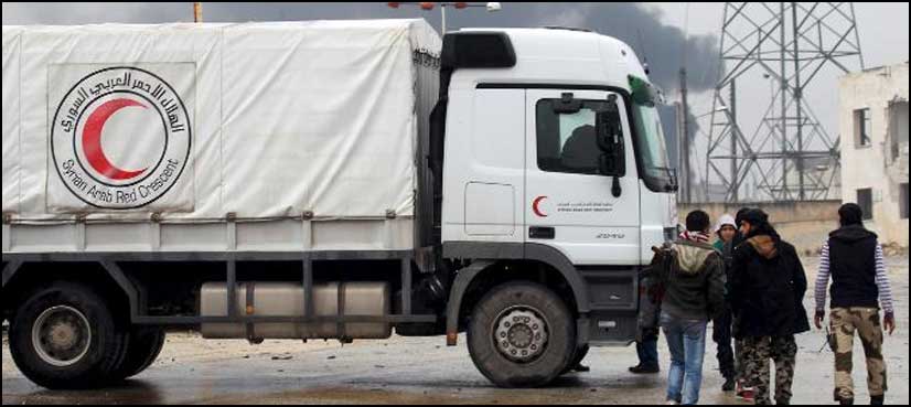 Food aid enters Syria's besieged Daraya for first time since 2012: Red Crescent