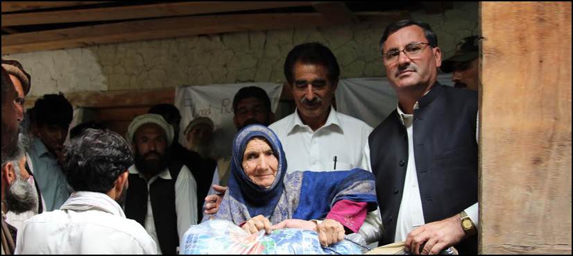 Relief goods distributed among flood victims in Chitral