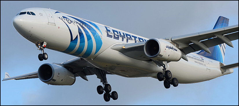 Doomed Egypt Air flight broke up midair after fire: report