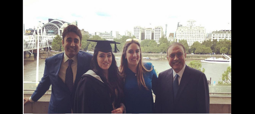 Aseefa Bhutto Zardari completes post-graduation studies