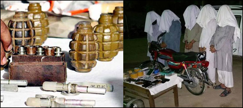 Five terrorists caught, explosives-laden vehicle seized in Chaman