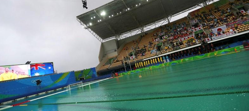Rio organisers say drop in alkalinity to blame for green pool