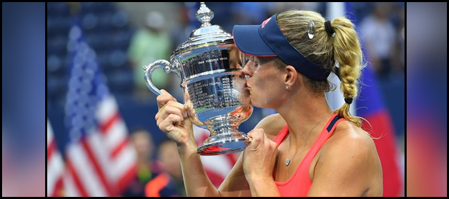 Kerber begins reign as number one with US Open win