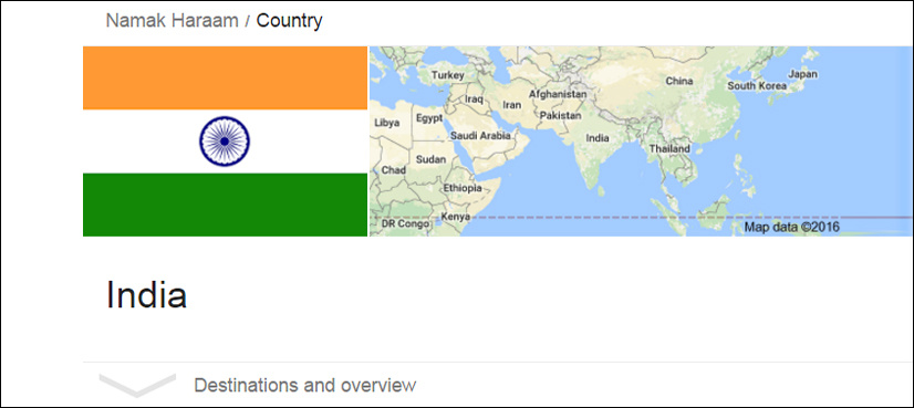 Google tells you which one is Namak Haram country