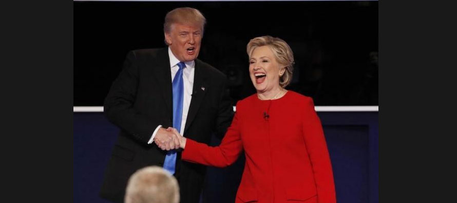 Clinton, Trump face each other in blistering US presidential debate