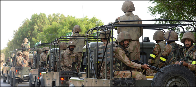 Forces launch combing operation in Faisalabad, arrest six suspects