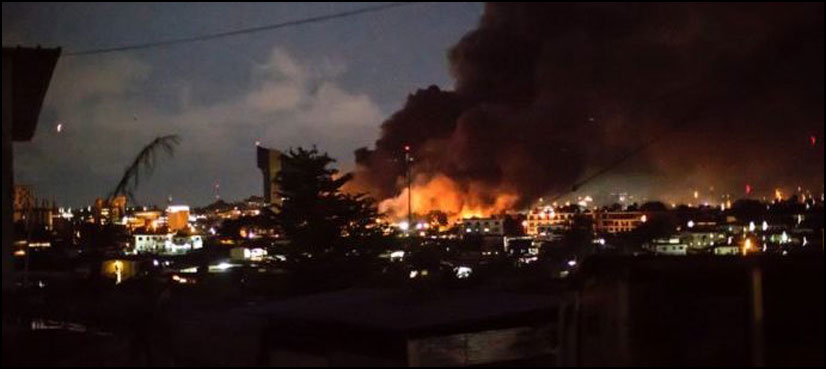 Gabon parliament set on fire after Bongo declared winner