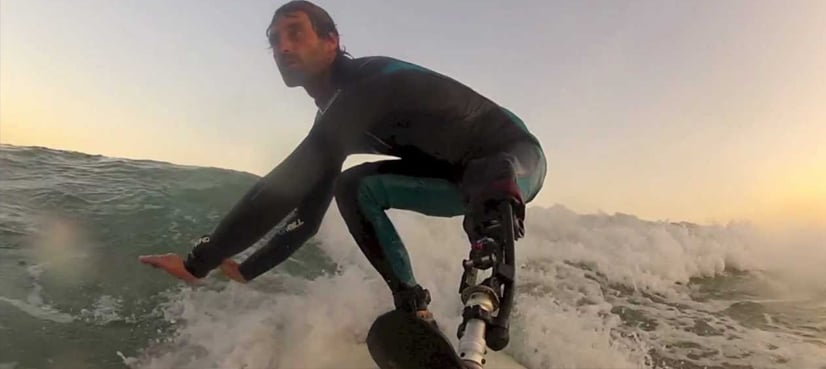 French amputee surfs again in 'revenge' on shark