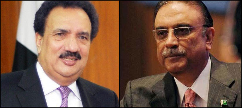 Malik, Zardari discuss current political situation of Pakistan