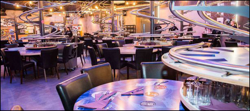 Yum food slopes down at Britain's first Roller-Coaster Restaurant