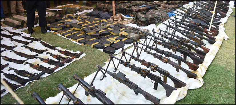 Karachi: Large consignment of arms captured