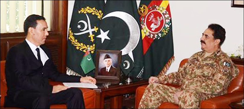 Turkmenistan minister meets Gen Raheel Sharif