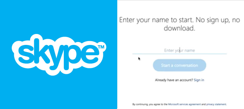 Now you can use Skype without making an account