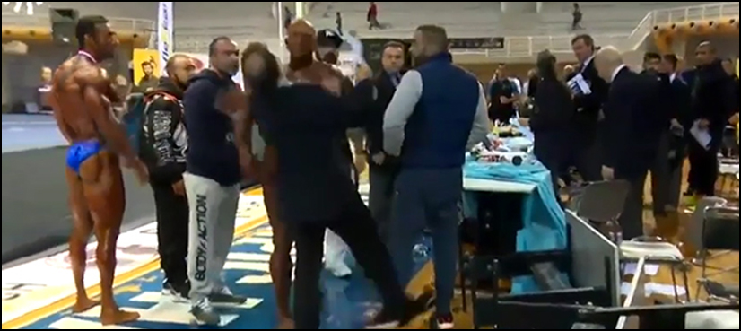 VIDEO: Bodybuilder slaps judge after losing competition