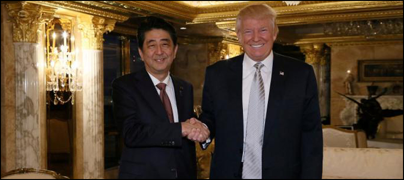 Japanese PM calls Trump a “trustworthy leader”