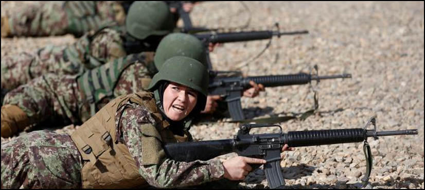 Women in Afghan army overcome opposition, threats