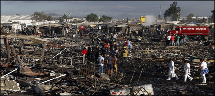 Mexico fireworks market blasts kill at least 31, injure scores