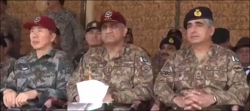 Gen Bajwa witnesses Pak-China military exercises in Pabbi