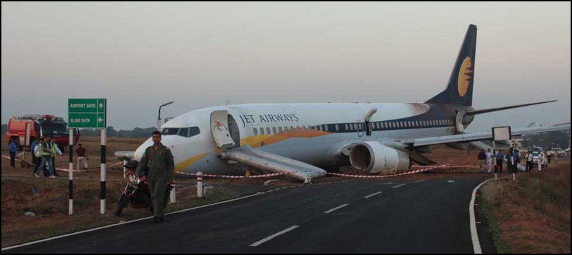 Fifteen hurt as plane spins during take-off in India