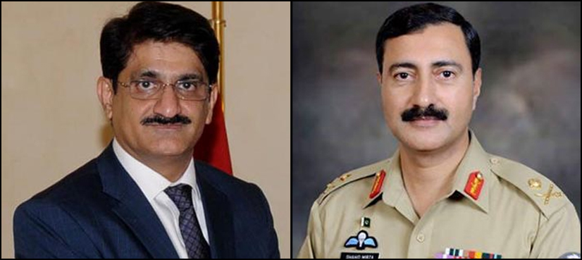 Corps Commander Karachi meets Sindh CM