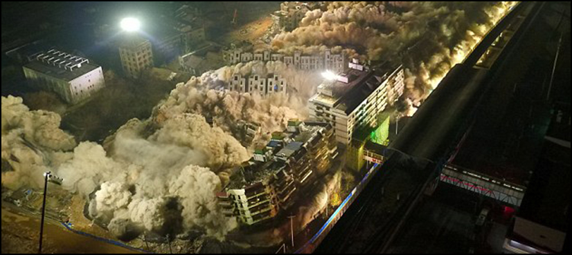 WATCH: 19 buildings in China blown up in just 10 seconds