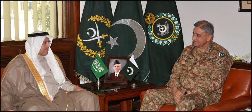 COAS Bajwa meets Saudi ambassador, discusses bilateral issues
