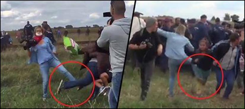 Camerawoman who kicked refugees found guilty