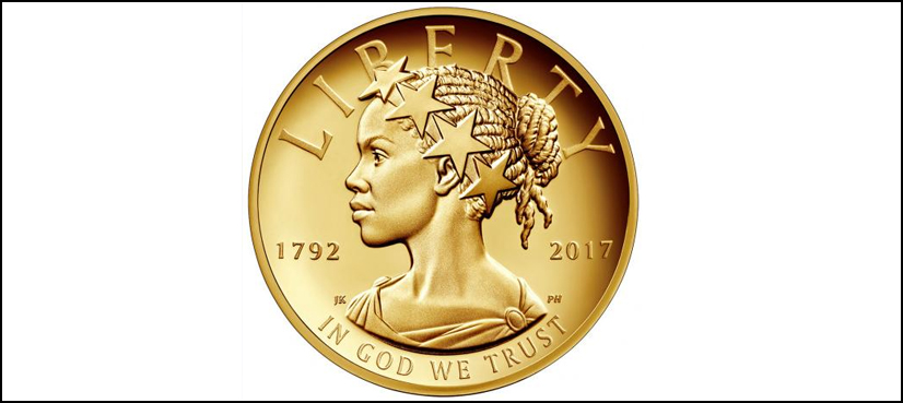 Lady Liberty shown as black woman on U.S. coin for first time