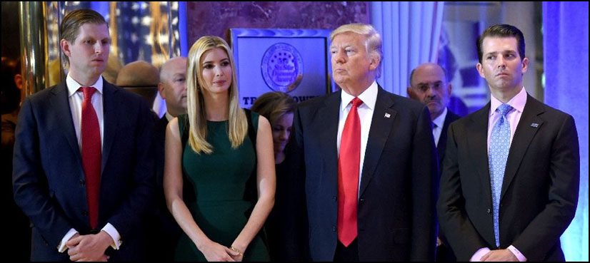 Trump to cede 'complete' control of business to sons