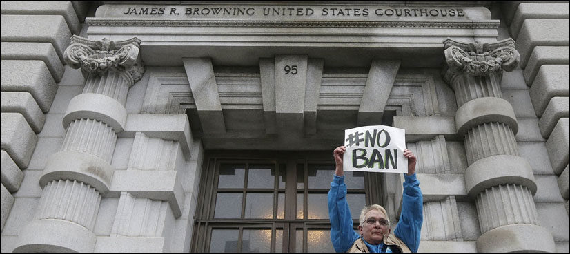 US appeals court rules against Trump on travel ban