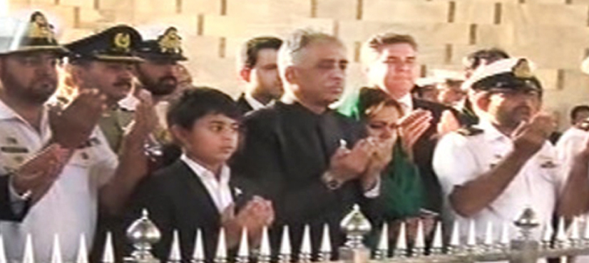 Governor Sindh, Karachi mayor visit Mazar-e-Quaid