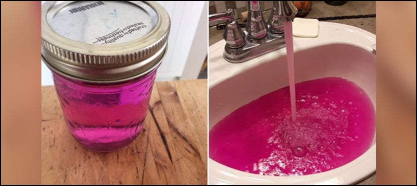 VIDEO: Pink tap water shocks residents of Canadian town