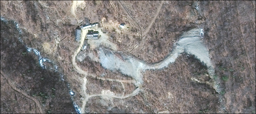 Images show North Koreans playing volleyball at nuclear test site