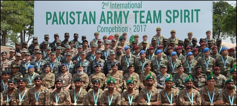 Pak Army Team Spirit competition concludes near Jhelum