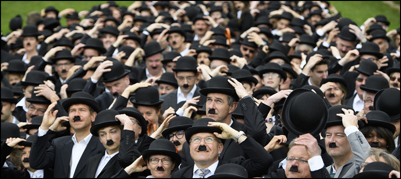 VIDEO: Over 600 Charlie Chaplin lookalikes celebrate his 128th birthday in style