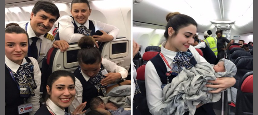 Woman gives birth on Turkish Airlines flight