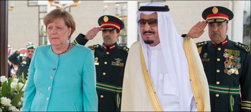 German chancellor Merkel in Saudi Arabia for G20, cooperation talks