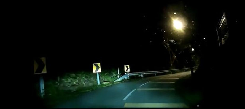 WATCH: Driver spots 'ghostly figure' sitting in middle of the road