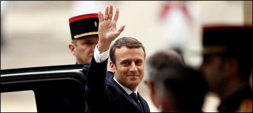 Macron takes office as French president
