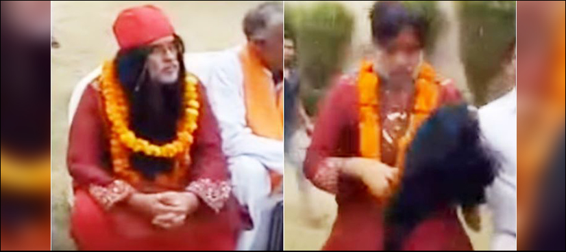 WATCH: India’s Swami Om gets beaten up so badly that his wig comes off