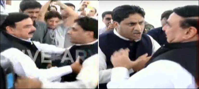 Man stops Sheikh Rasheed outside Parliament, alleges him of owing money