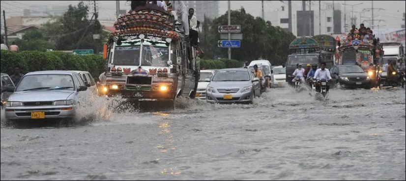 Several civic issues surface after rain lashes Karachi for second day