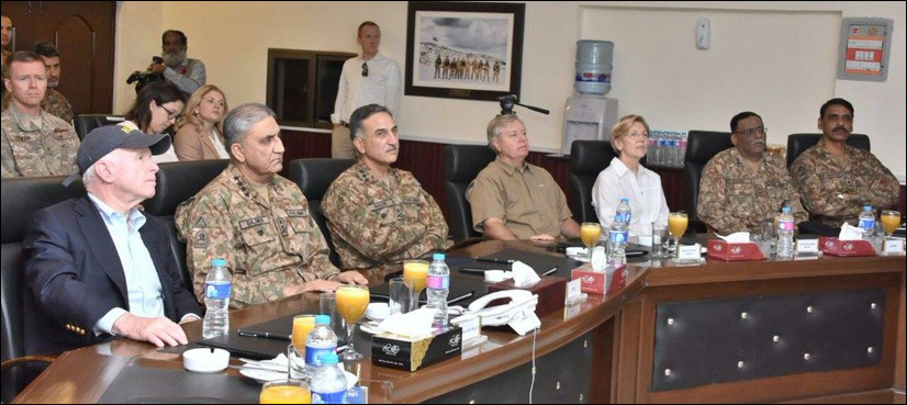 US Senate delegation along with Army chief visit S. Waziristan Agency