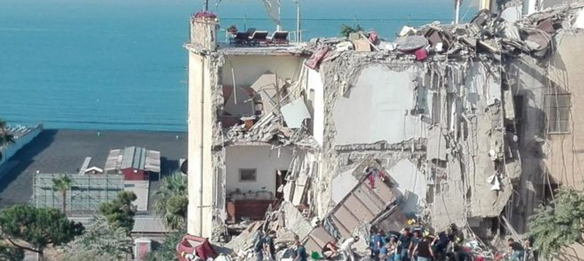 Eight bodies pulled from collapsed building in Italy