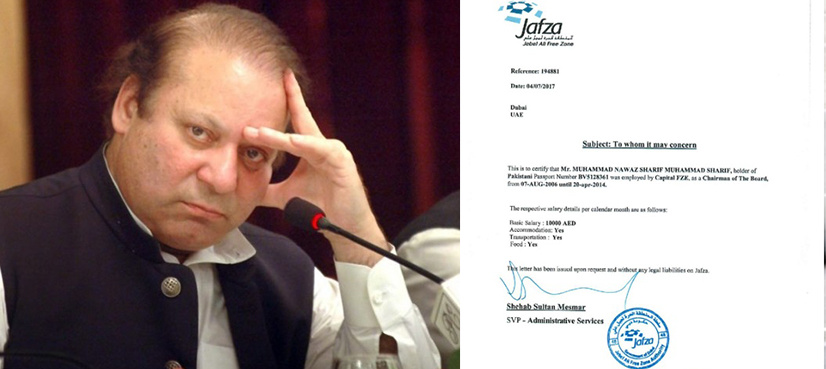 JAFZA certificate declares PM Sharif as chairman of Emirate based company