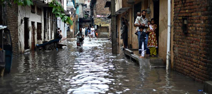 Heavy rainfall inundates low-lying areas in Rawalpindi