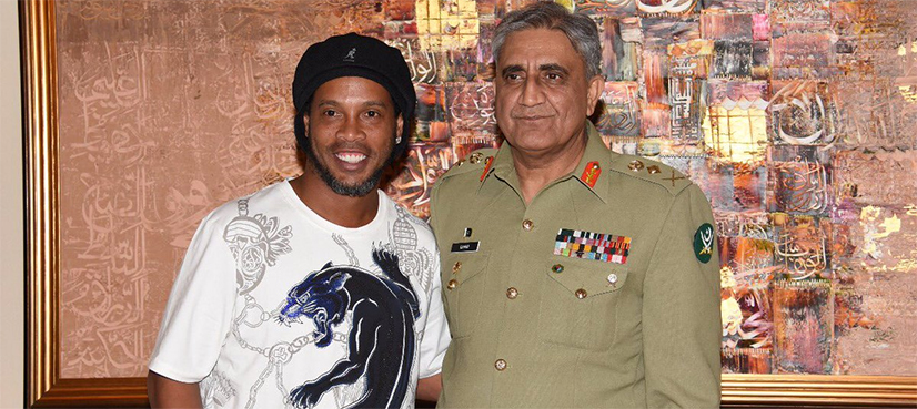 COAS holds reception for Ronaldinho, other international footballers