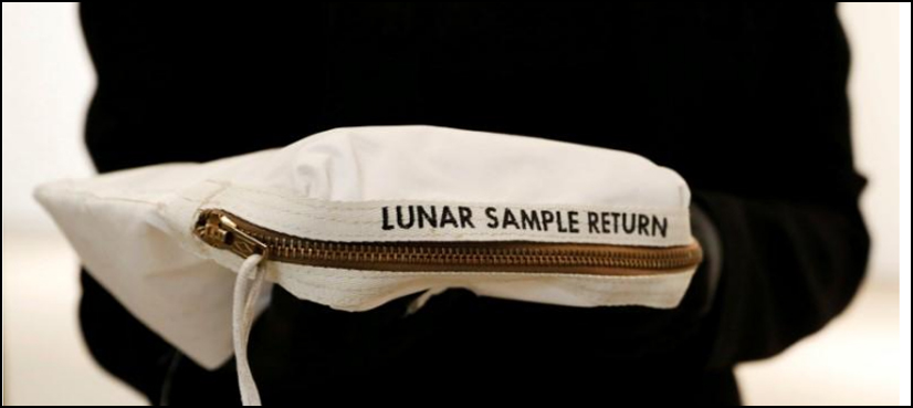 Neil Armstrong's moon bag sells for $1.8 million at auction